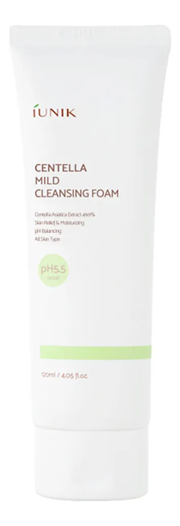 Iunik Centella Mild Cleansing Foam - 120 ml.