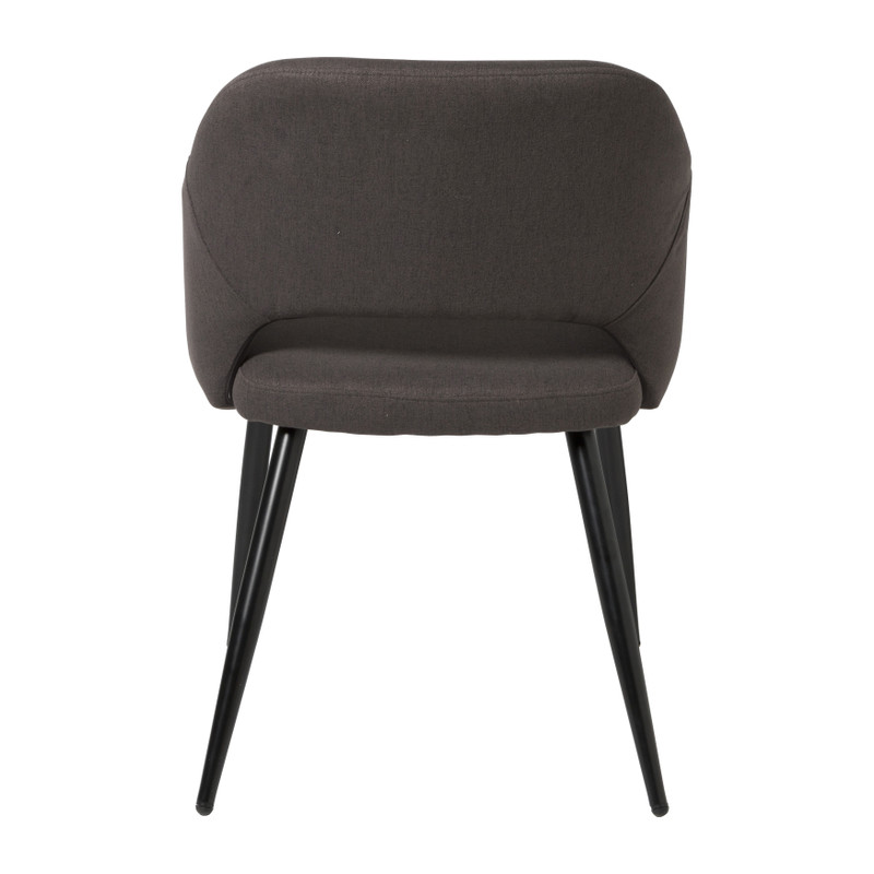 Eetkamerstoel Leonardo met armleuning- grijs - 81x62.5x56 cm