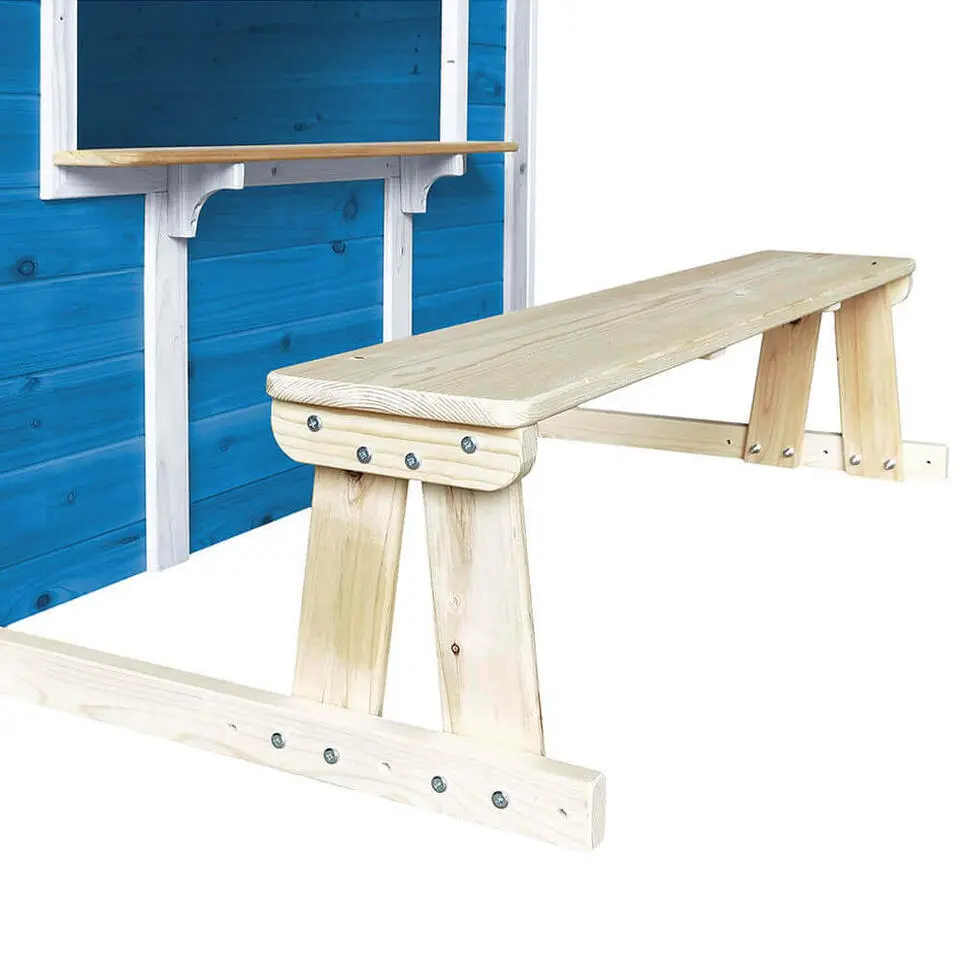 HOME DELUXE Speelhuisje DER GROSSE PALAST Blauw Met bankje