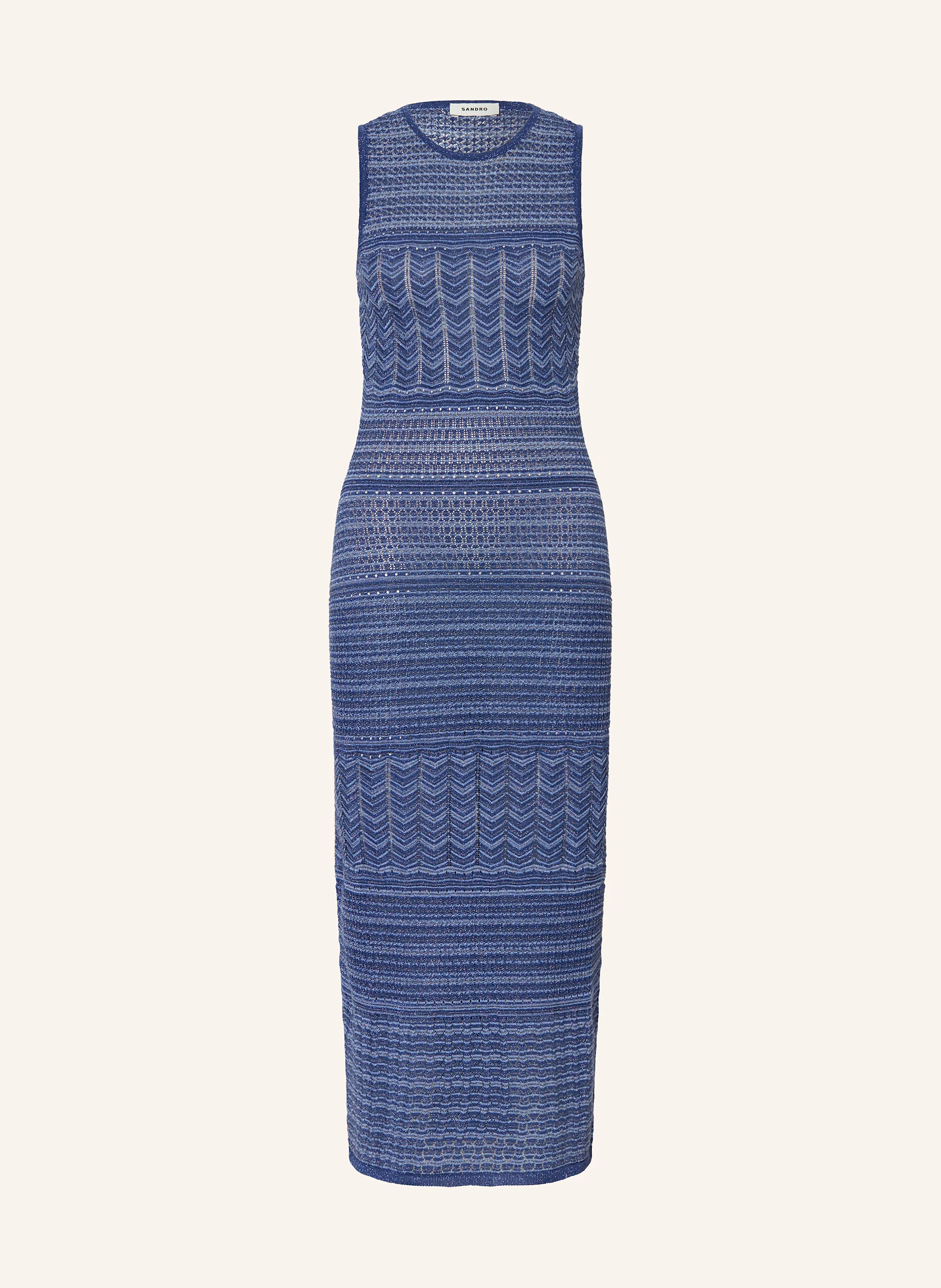SANDRO Strickkleid mit Glitzergarn