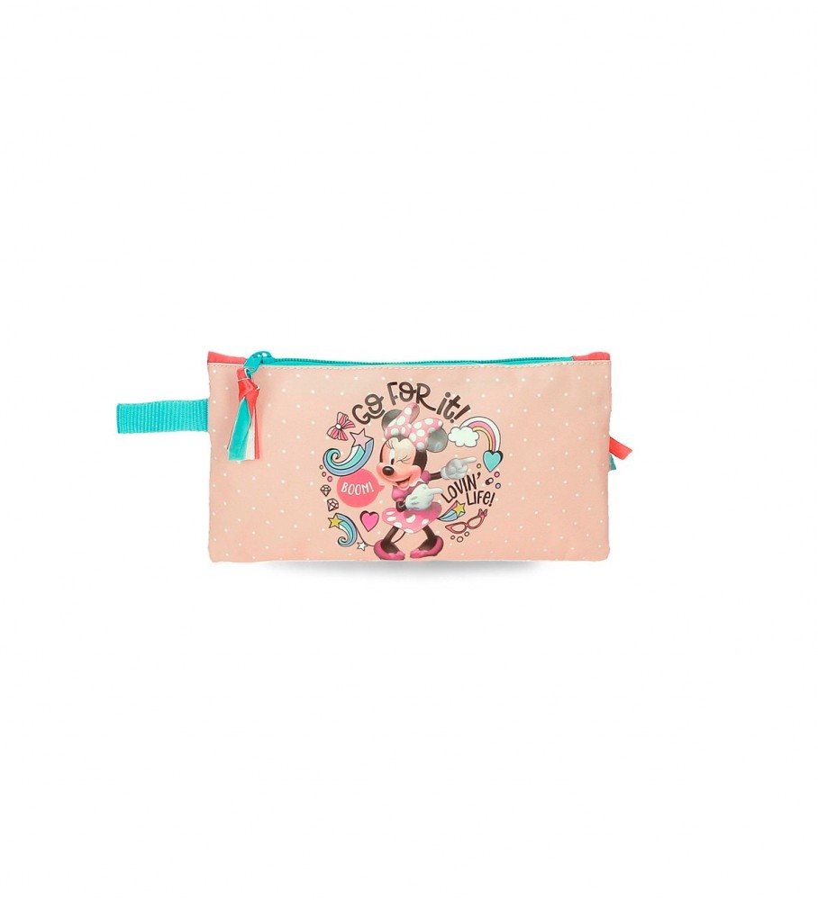 Estojo para lápis Joumma Bags Minnie Lovin Life rosa
