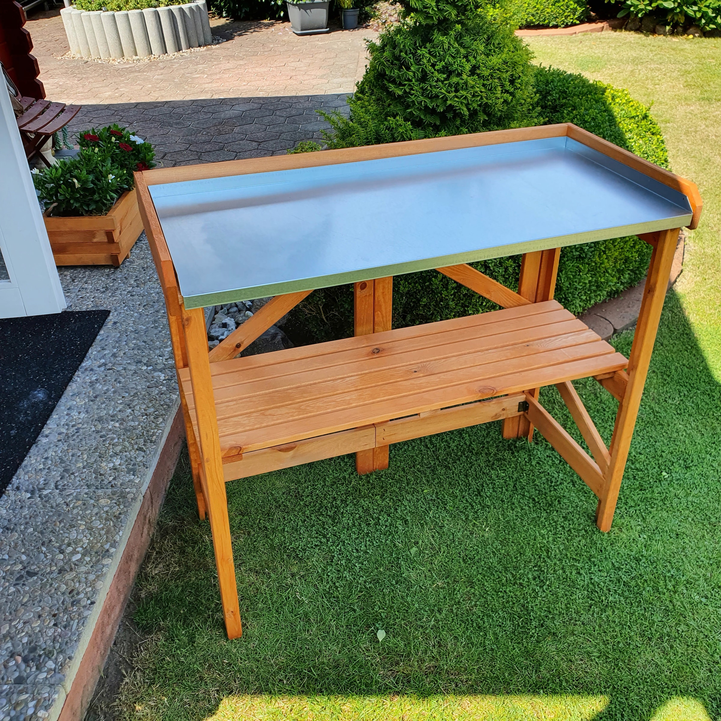 promadino Pflanztisch BxTxH: 97x45x88 cm, abklappbar