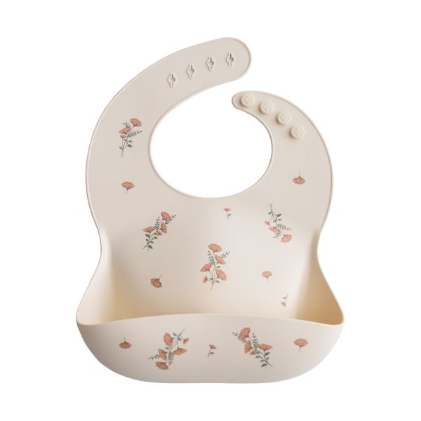 Mushie Siliconen Slab Pink Flowers