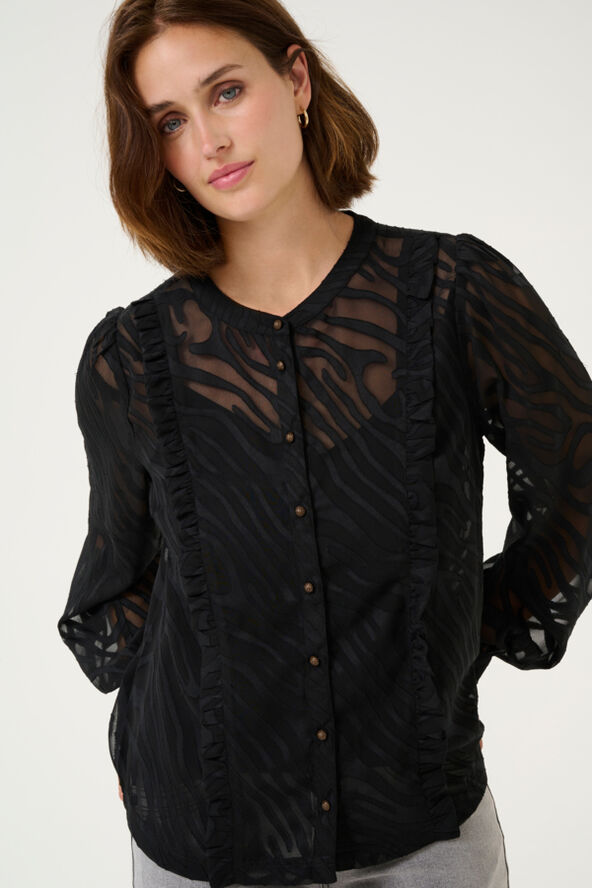 Cream CRYana Shirt Pitch black animal