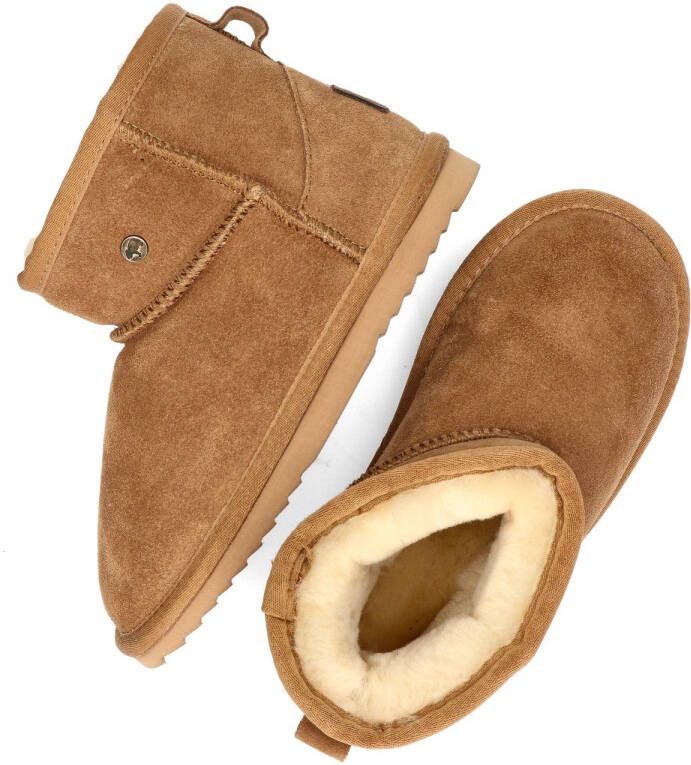 Warmbat Australia Wallaby gevoerde suède enkelboots camel Bruin Suede 33