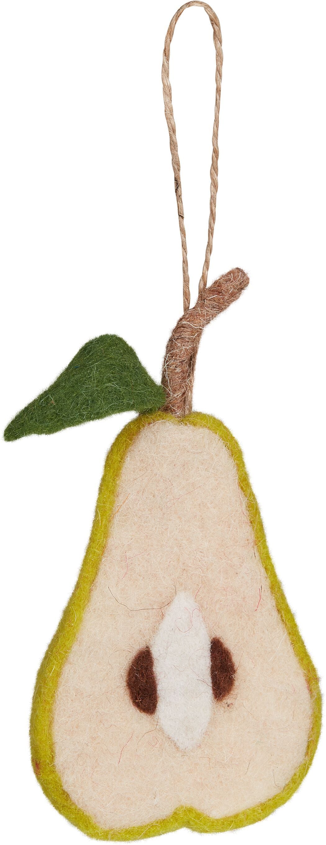 PEAR Hänger - Grün / B: 7.5 cm x H: 15.0 cm