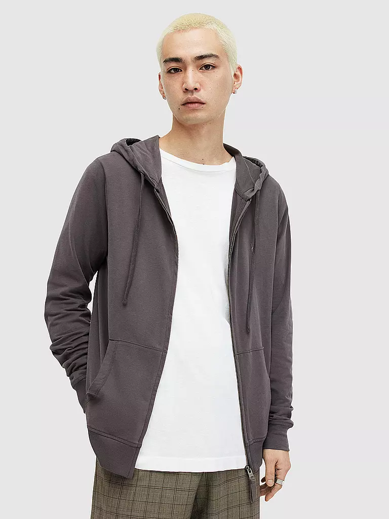ALLSAINTS Sweatjacke BRACE grau