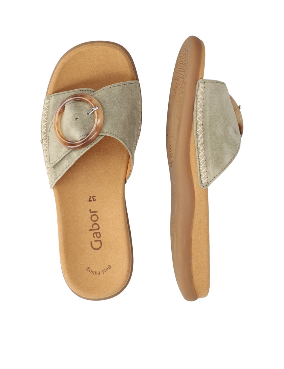 Veloursleder Pantoffel