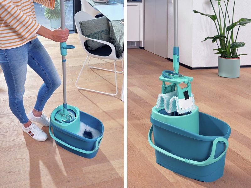 Leifheit Clean Twist Dweilset Compleet - Groen Kunststof