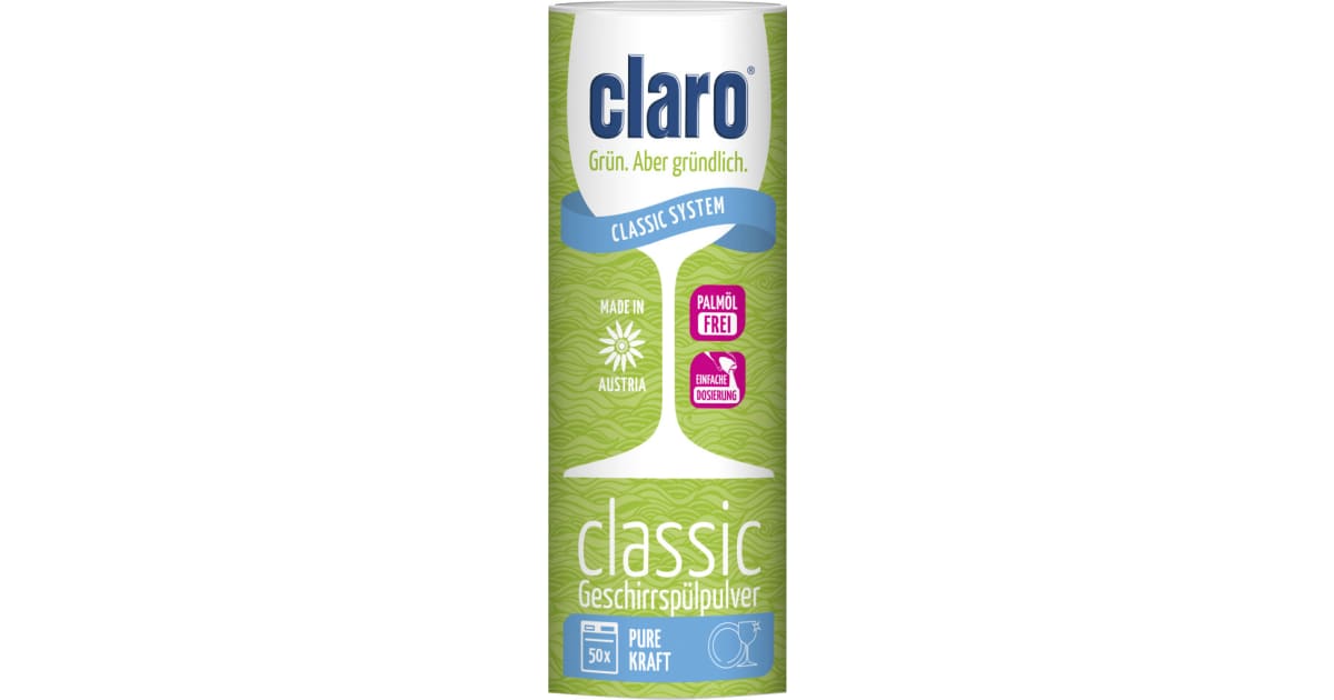 claro Öko Pulver Classic 50 Spülgänge