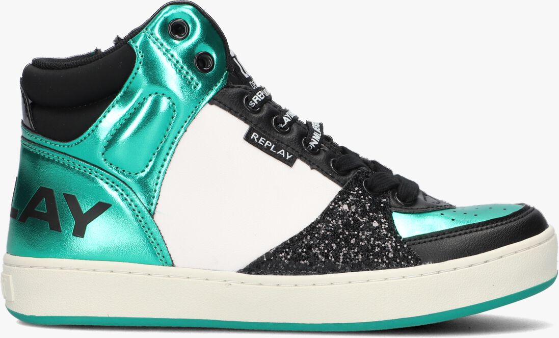 REPLAY groene replay hoge sneaker cobra 7cc
