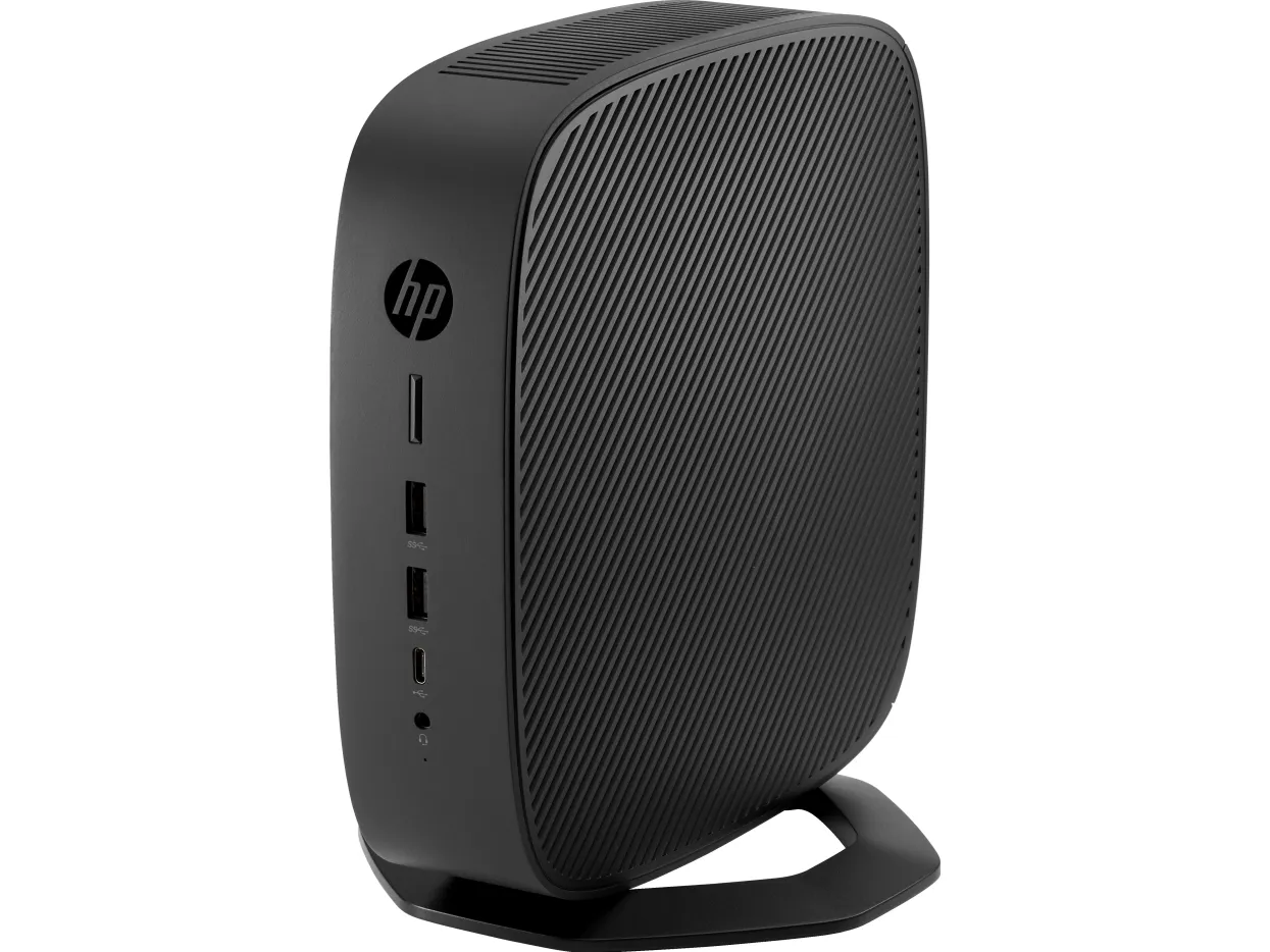 HP t740 - Tynd klient - SFF - 1 x Ryzen Embedded V1756B / op til 3.6 GHz - RAM 8 GB - flash 32 GB - Radeon Vega 8 - Gigabit Ethernet - Windows 10 IoT Enterprise for Thin Clients 64-bit - skærm: ingen