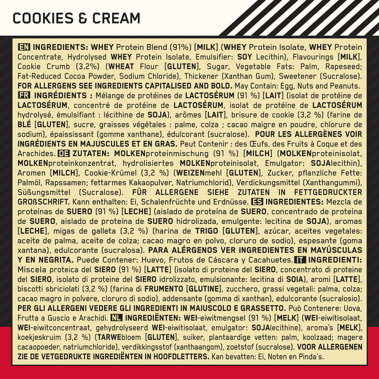 Optimum Nutrition Whey Protein Gold Standard 908 g Cookies and Cream