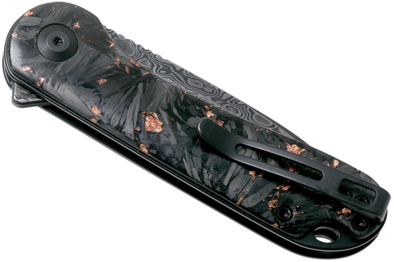 Civivi Elementum C907C-DS3 Damascus, Shredded Copper Carbonfiber zakmes