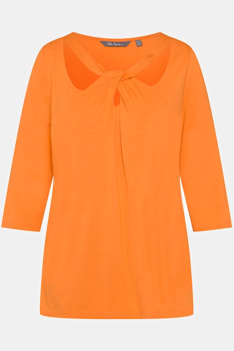 Shirt, Cut-Outs, Classic, Rundhals, 3/4-Arm