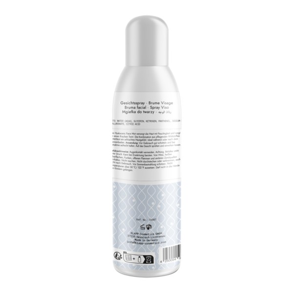 Klapp Hyaluronic Face Mist Limited Edition 150ml