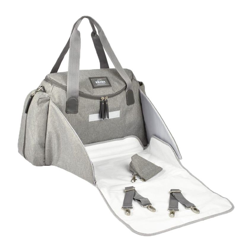 Sac à langer Sydney II - Gris Chiné - Ecru
