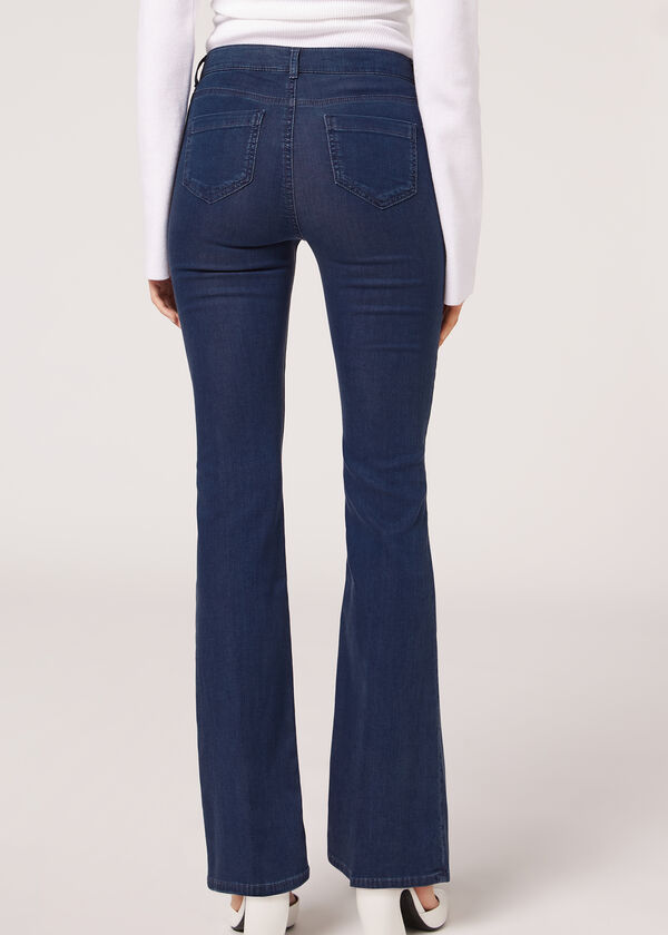 Calça jeans flare Eco Light Denim