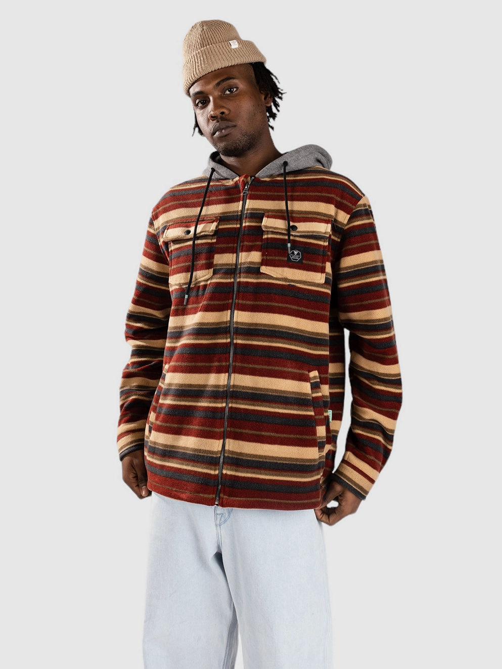 Vissla Hermosa Hooded Shirt fired brick