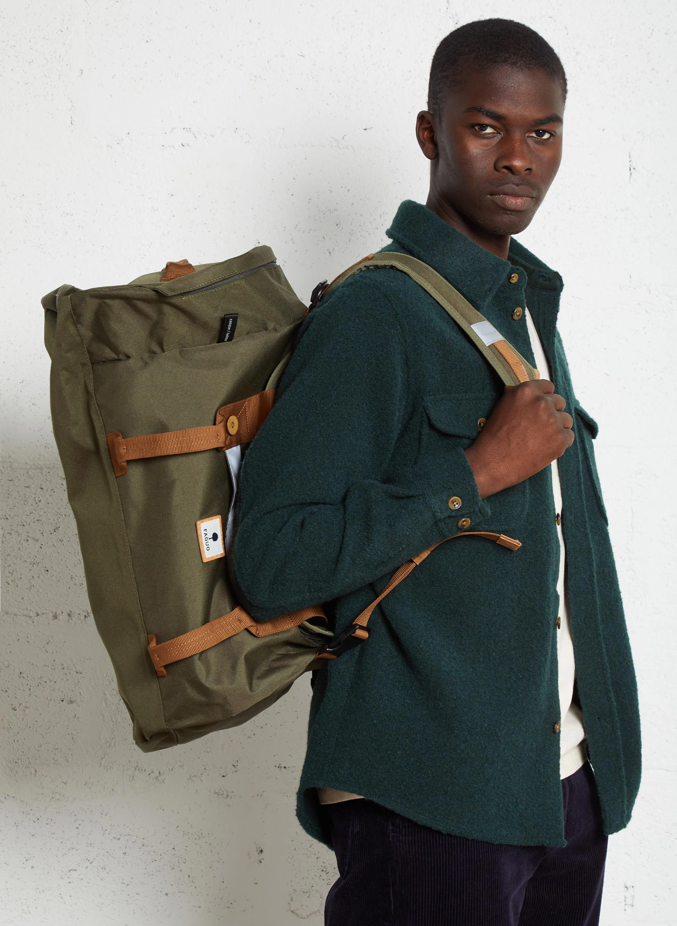 Sac de voyage en fibres recyclées | Kaki