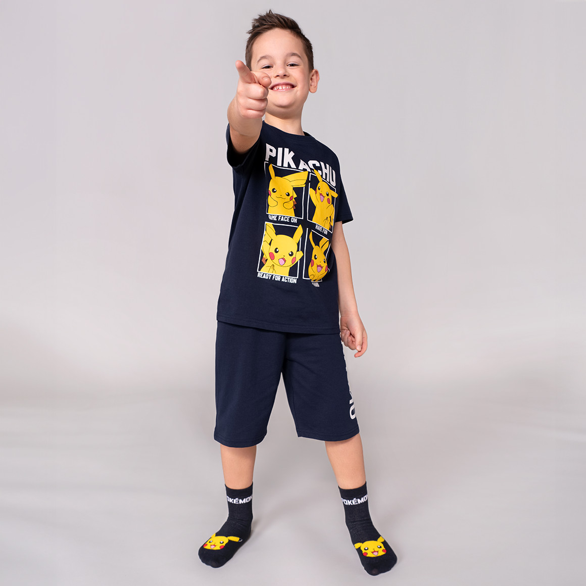Topolino 3 Paar Pokémon Socken im Set dunkelblau / hellgrau