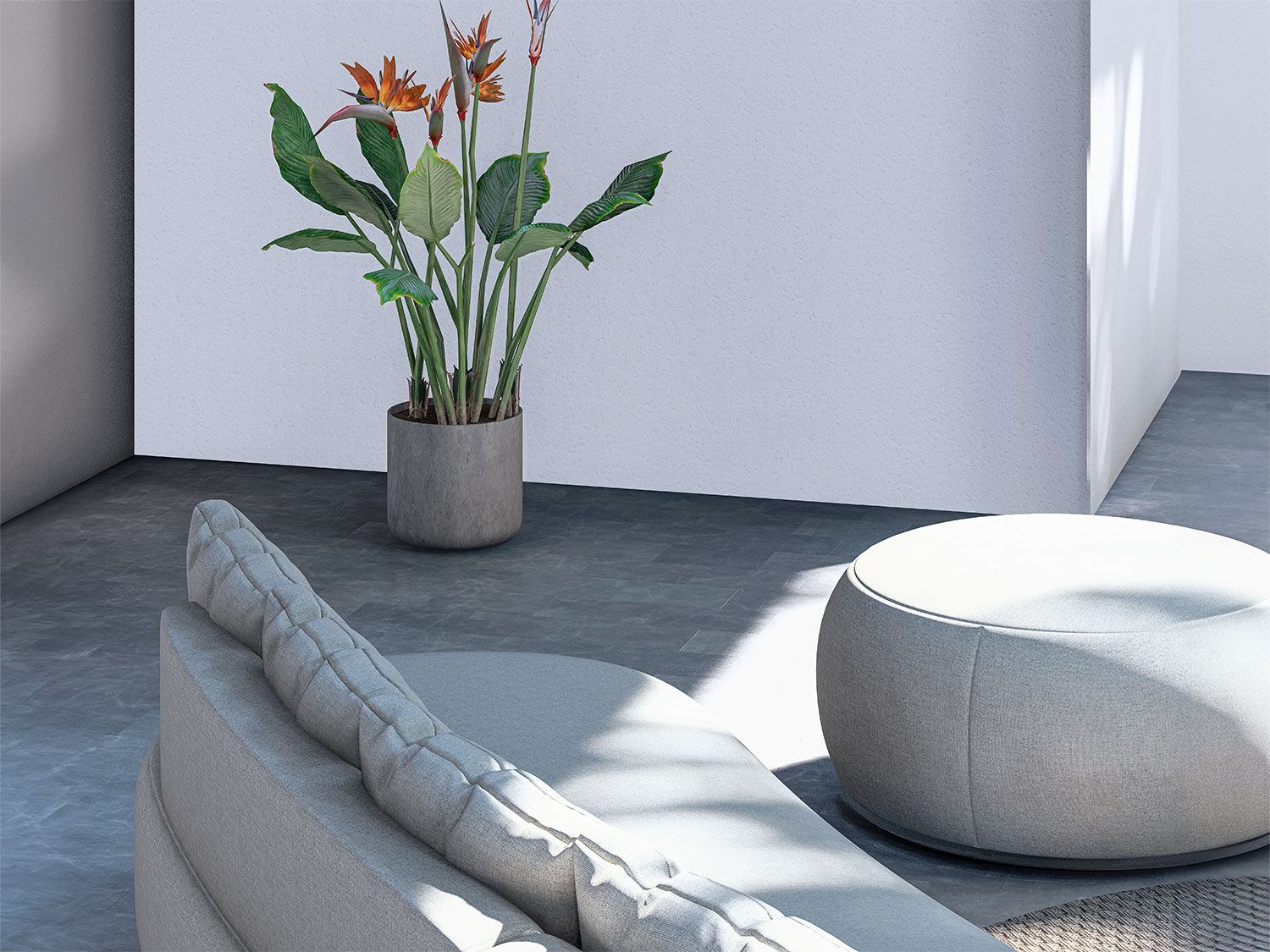 Gartenlounge 4-teilig aus Quick-Dry Spezialpolster