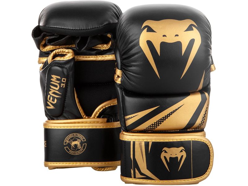 Venum Challenger 3.0 Sparring Gloves Gold/Schwarz, L-XL Handschuhe für MMA-Training