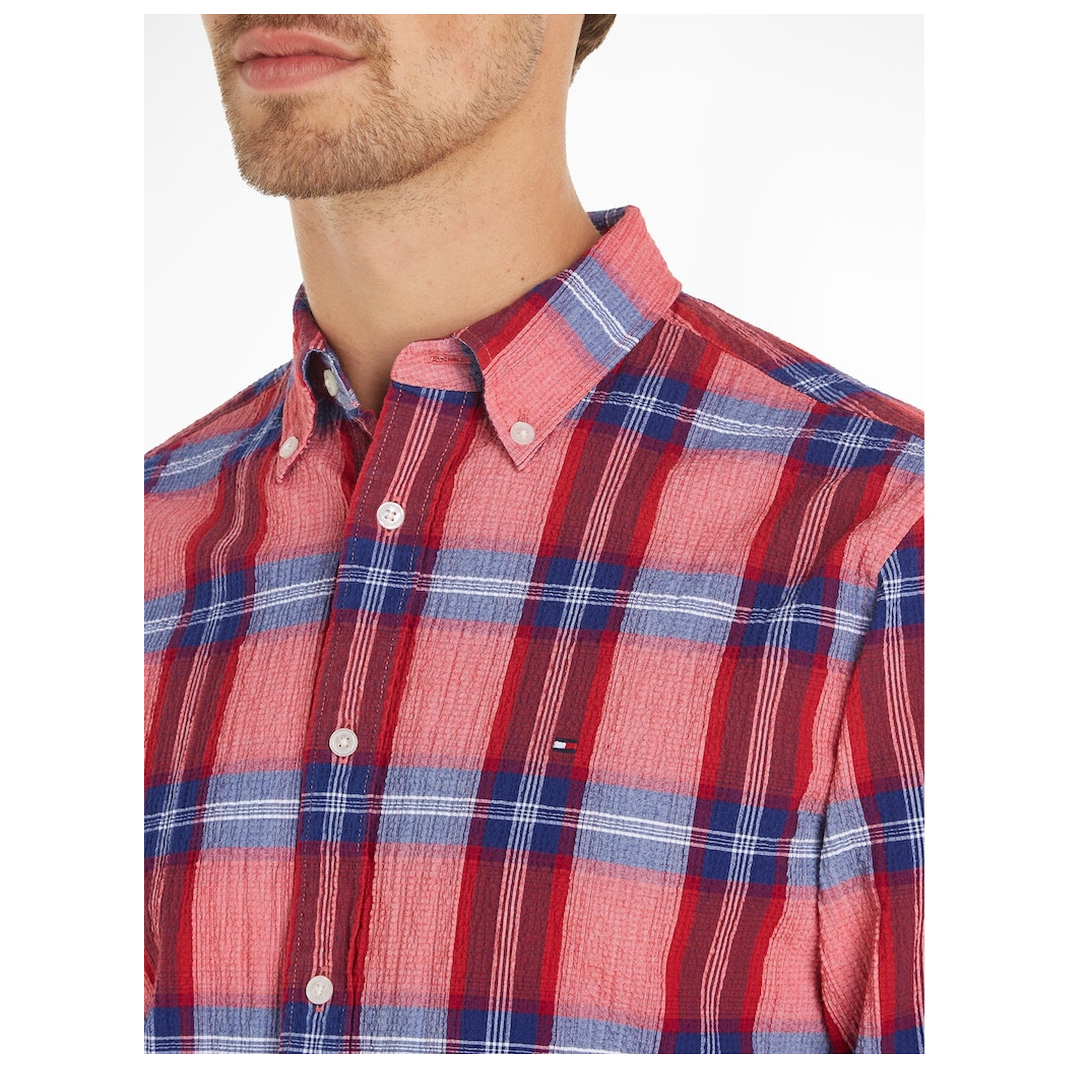 Tommy Hilfiger FLEX TEXTURED TARTAN RF SHIRT