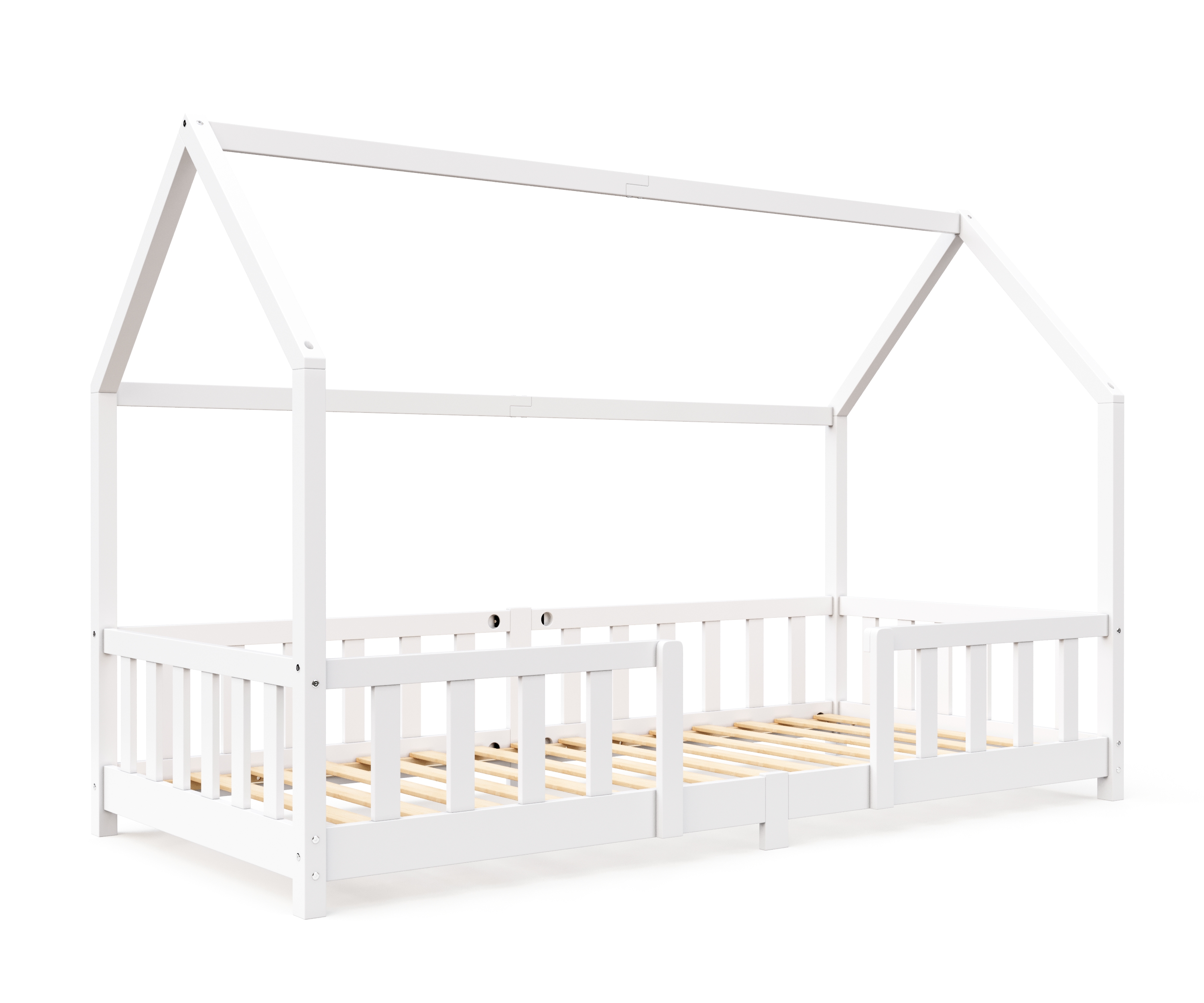Kinderbett MAISON 90 x 200 cm weiss