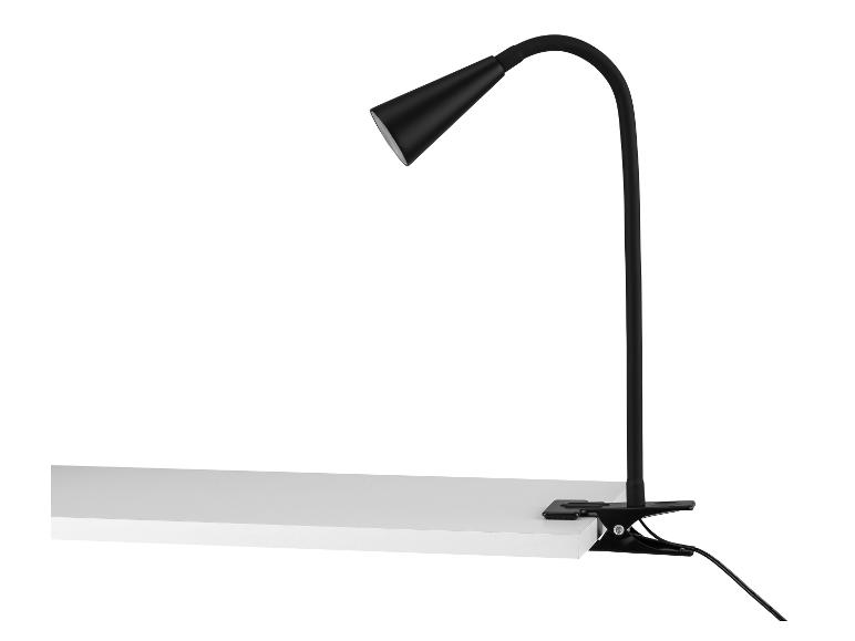 LED-klemlamp met flexibele metalen hals