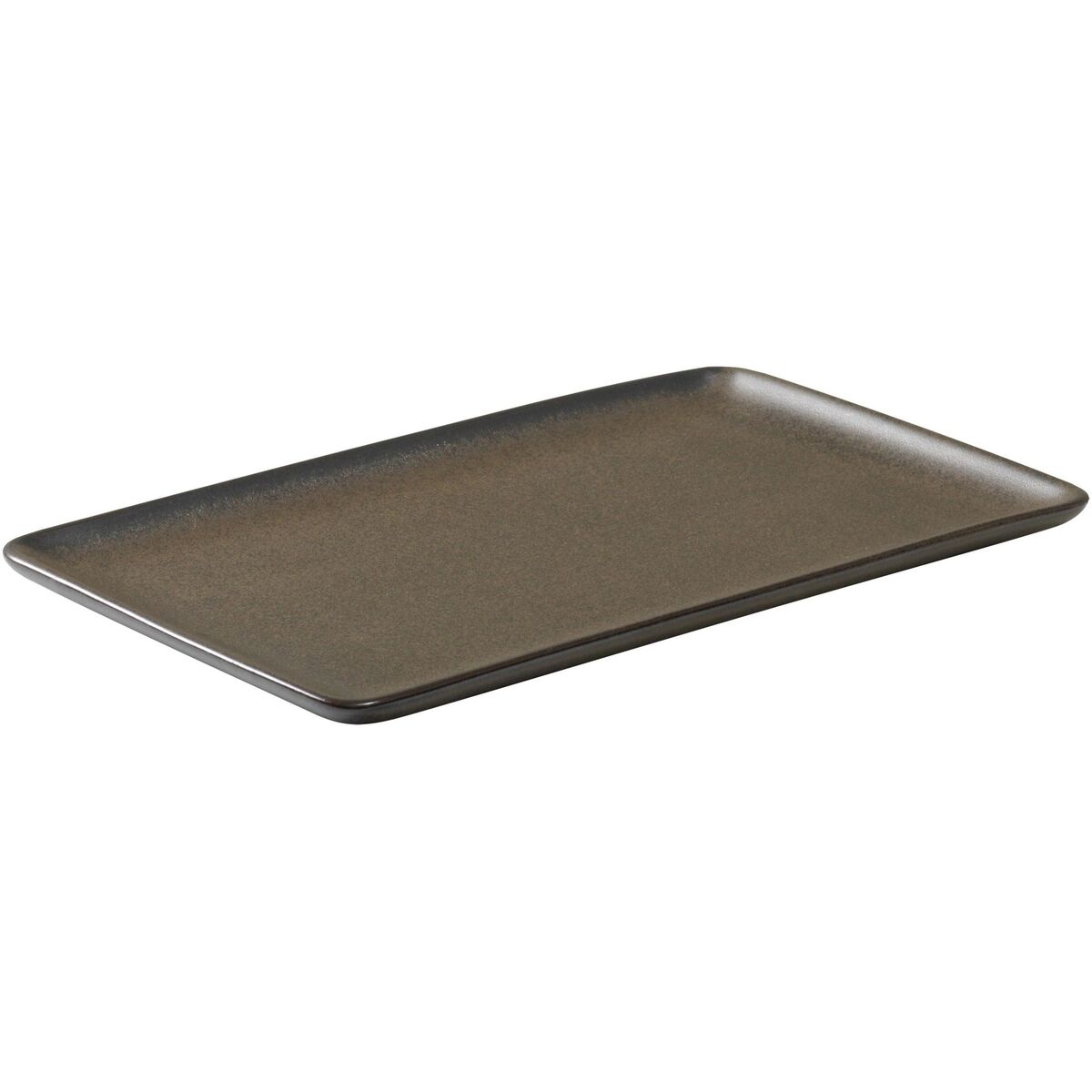 RAW Rektangulær tallerken 23,5 cm, Metallic Brun