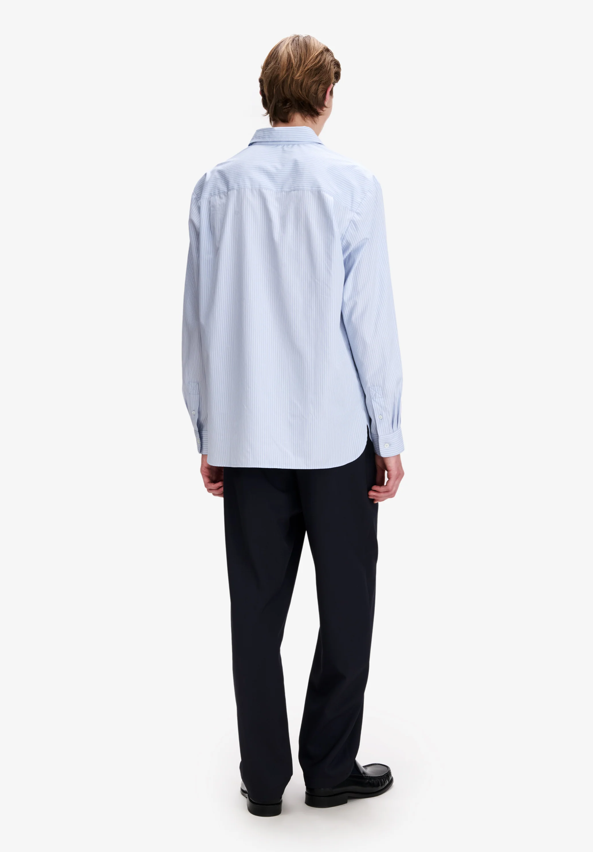 Chemise bleu gris à rayures - Bleu gris