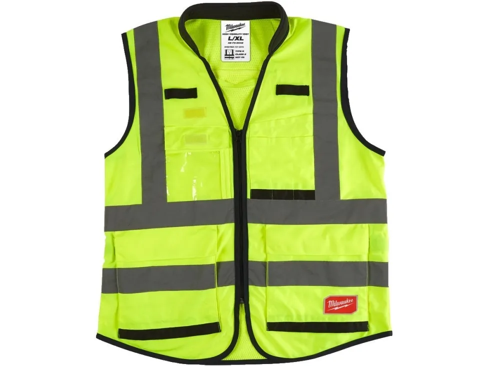 Milwaukee sikkerhedsvest premium HiViz gul str L/XL