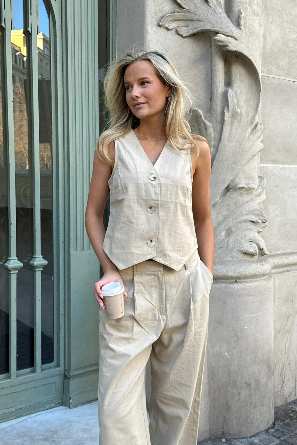 BYIC Celinaic Vest sand sand