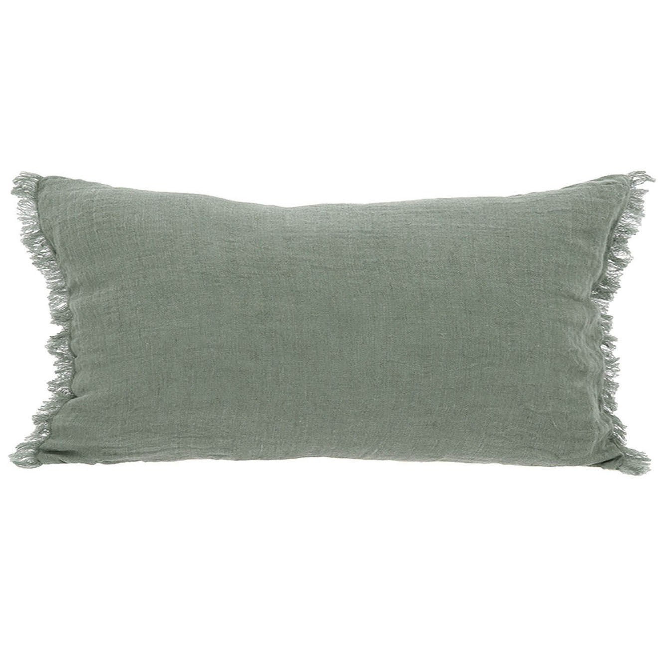 En Fil d'Indienne Housse de coussin Étamine lichen - 45x100 cm
