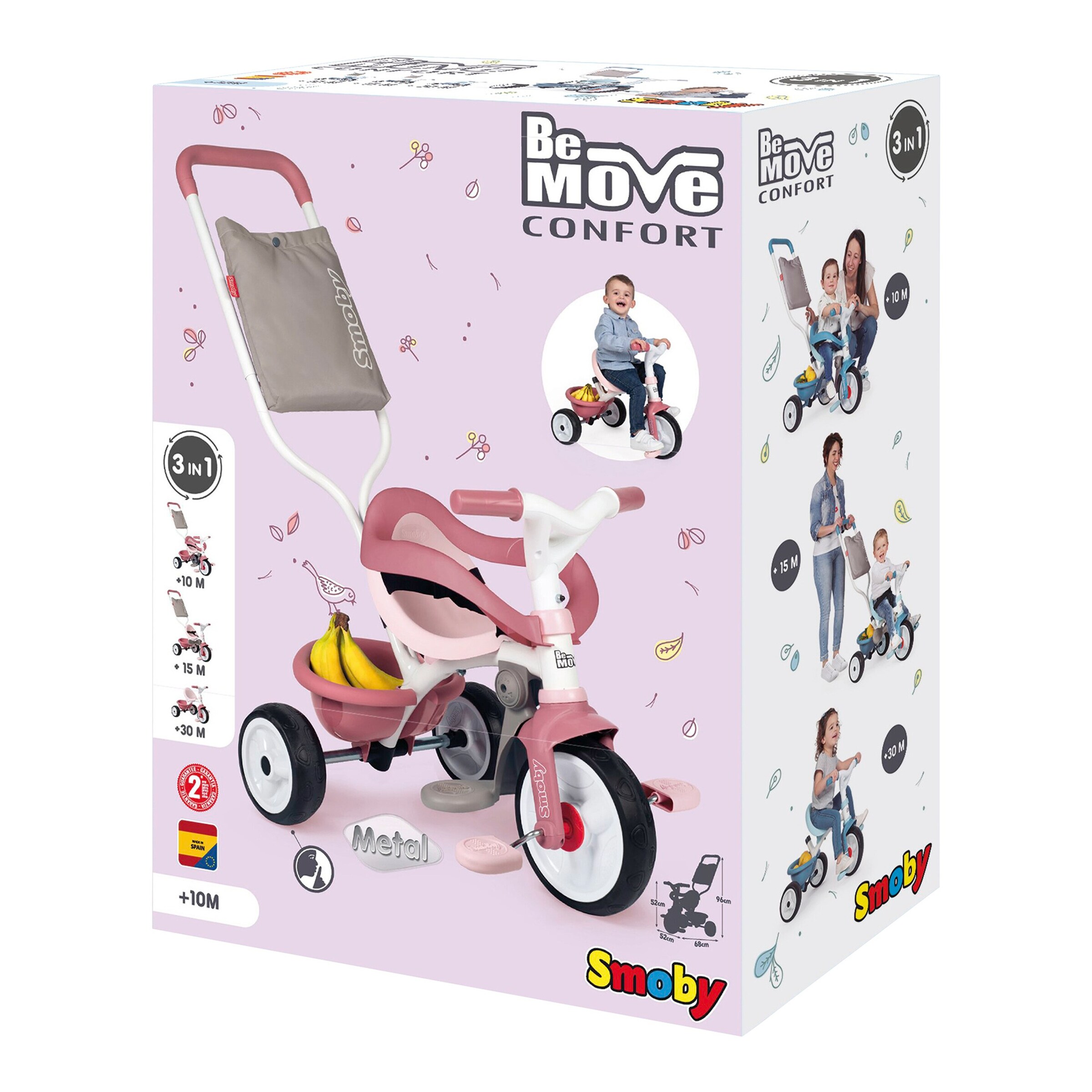 Smoby Dreirad Be Move Komfort rosa