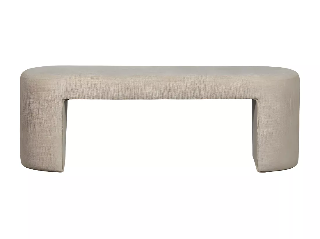 Jacob - Banc en tissu L130cm - Beige