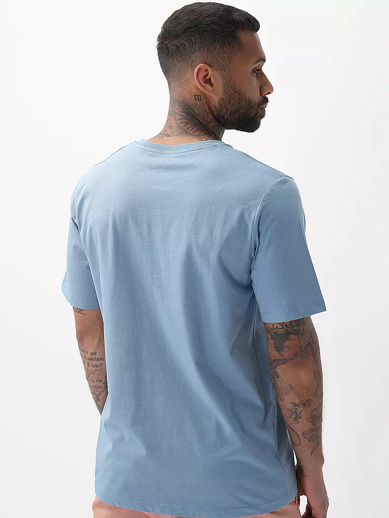 JACK & JONES T-Shirt JJCYBER hellblau