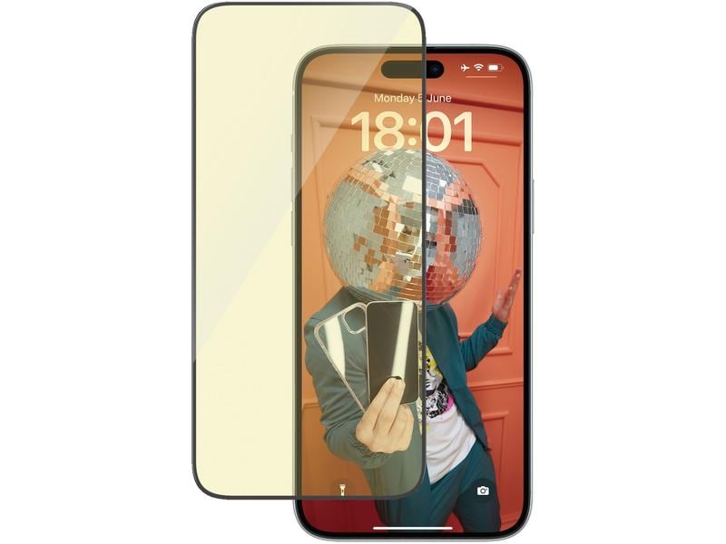 Panzerglass Displayschutz Anti Reflective iPhone 15 Plus Anti Reflective und  BluelightUltra Wide Fit Displayschutz mit Applicator für das Apple iPhone 15 Plus
