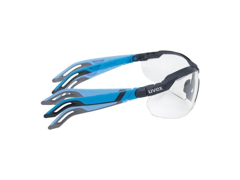 uvex Schutzbrille i-5, Klar Bügelbrille mit weicher, flexibler Nasenauflage