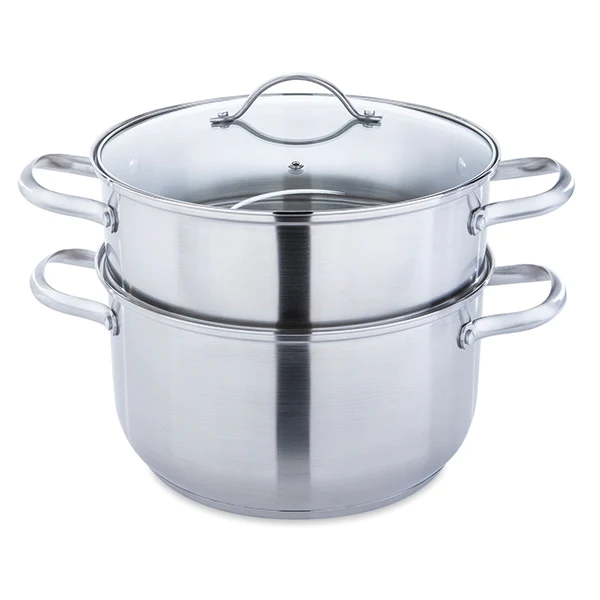 Cuiseur vapeur inox 26 cm 1 panier Mathon