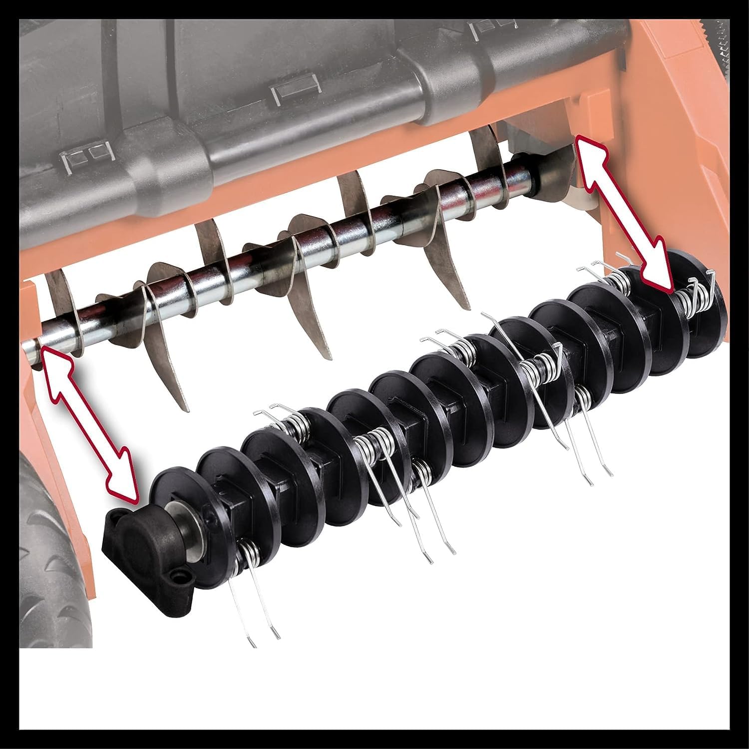Einhell Akku-Vertikutierer-Lüfter GE-SC 35/1 Li-Solo (2X 18V, 35 cm Arbeitsbreite, bis 9 mm Arbeitstiefe, Brushless, ohne Akku und Ladegerät)