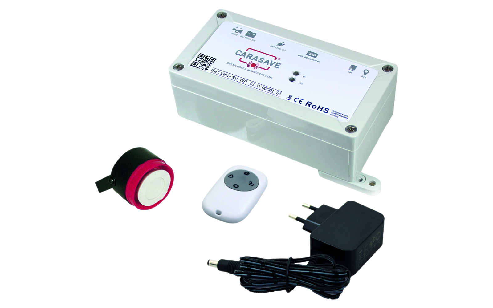 CaraSave Alarmsystem Zentrale Version 2.0 mit GPS-Funktion