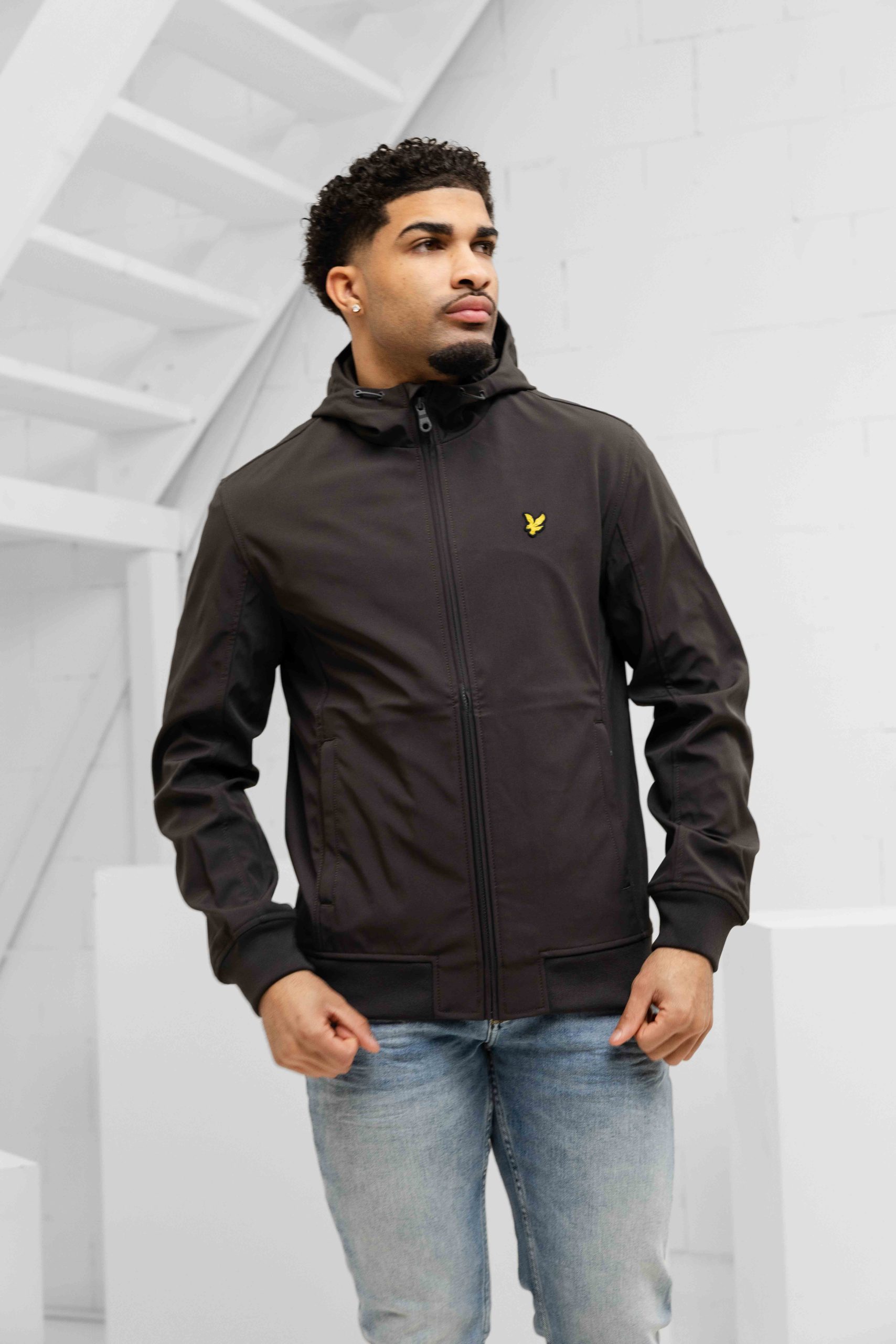 Lyle & Scott Softshell Jas Heren Donkergrijs