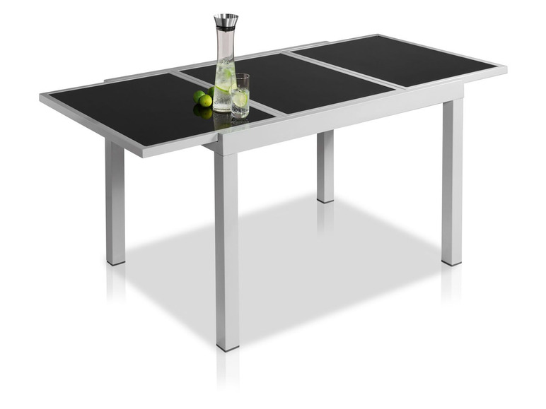 Aluminium tuintafel grijs
