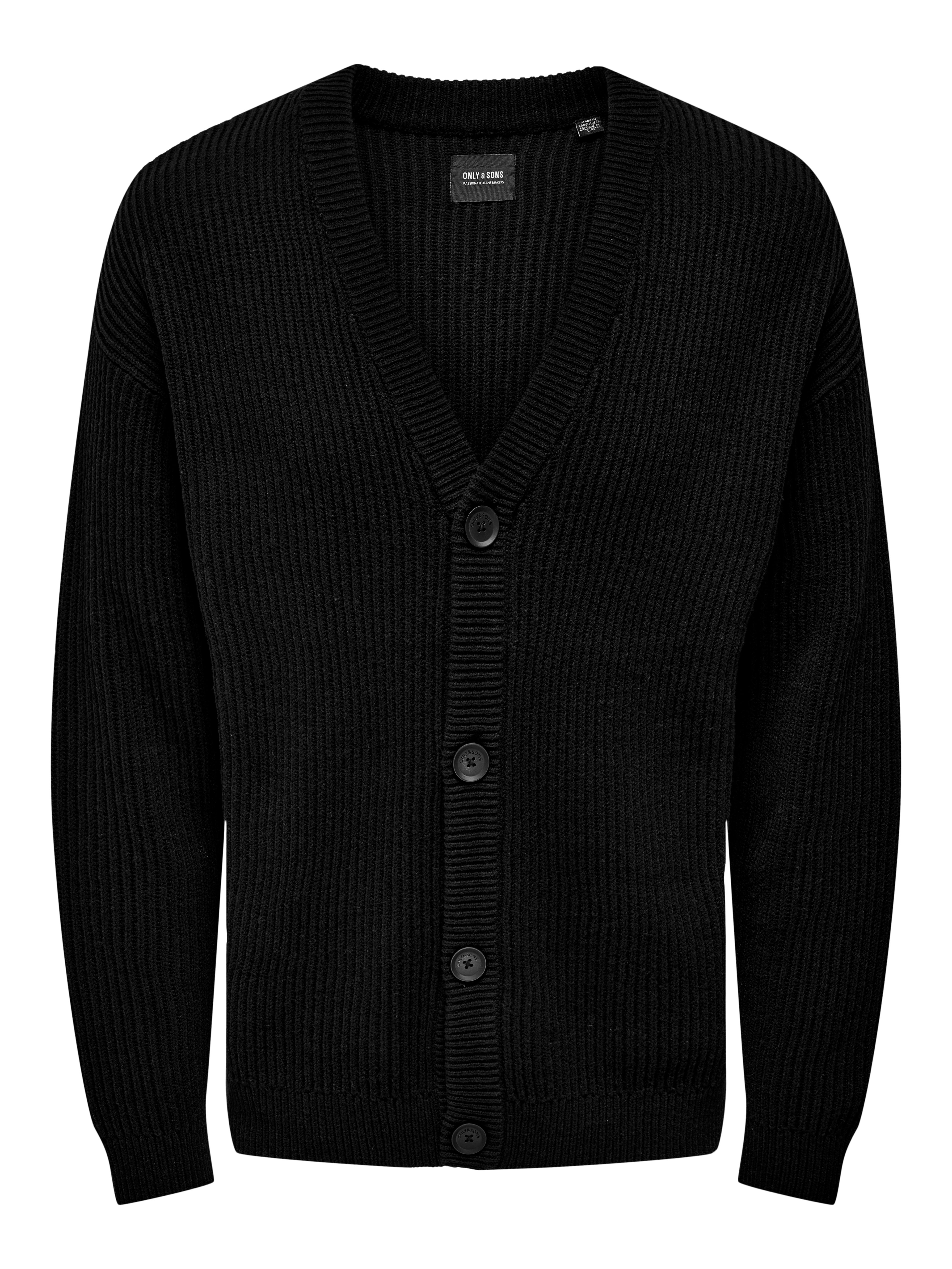 ONSKONRAD Strickjacke Black