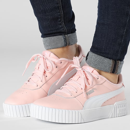 Baskets Femme Carina 2 386185 Rose Dust Puma White Silver