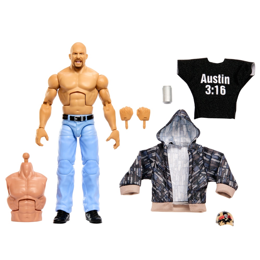 WWE Elite Monday Night War „Stone Cold“ Steve Austin Actionfigur