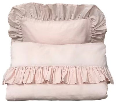 Mini Dreams Frill Sengesett 100x130, Rosa