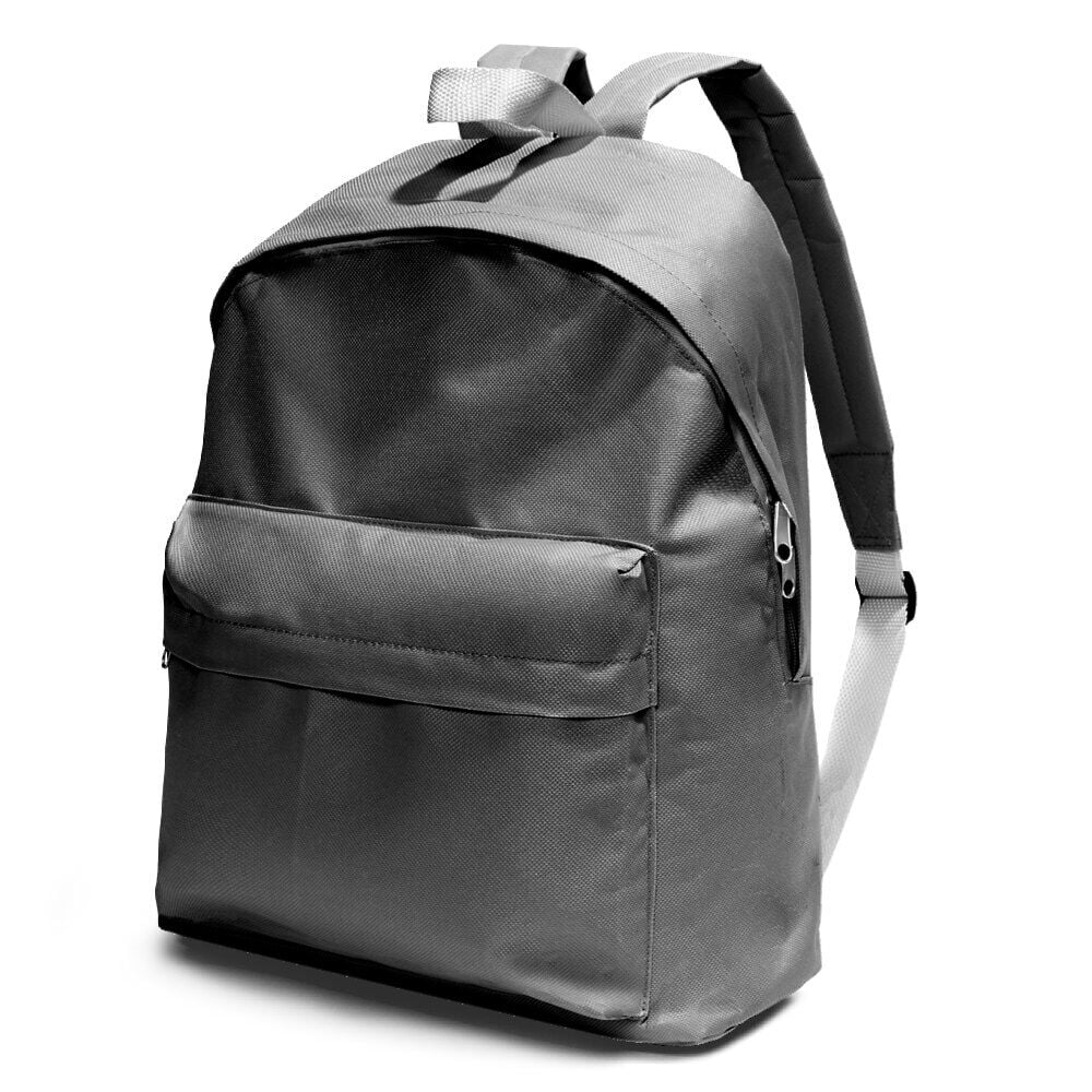 Sac à dos uni 2 poches 28x10,5xH37cm - 2 modèles noir ou rose
